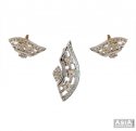 18k Fancy Diamond Pendant Set - Click here to buy online - 2,706 only..