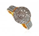 18K Yellow Gold Diamond Ring - Click here to buy online - 2,145 only..