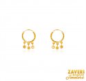 Click here to View - 22K Gold Hoops Beads Earing 
