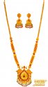 22 kt Gold Traditional Temple Set - Click here to buy online - 9,425 only..