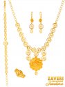 21karat Gold Necklace Set  - Click here to buy online - 3,218 only..