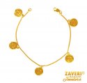 22k Gold Coins Bracelet  - Click here to buy online - 581 only..
