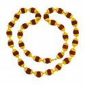 22 kt Gold Rudraksh Mala  - Click here to buy online - 6,033 only..