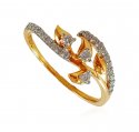 Fancy Gold 18K Diamond Ring  - Click here to buy online - 622 only..