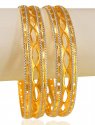 22kt Gold Two Tone Bangles(2pcs) - Click here to buy online - 4,475 only..