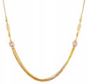 22K Gold Two Tone Balls Chain - Click here to buy online - 1,603 only..