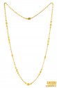 Click here to View - 22kt Gold Designer Long Bead Chain 