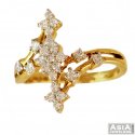 Elegant Diamond Ladies Ring 18K  - Click here to buy online - 2,151 only..