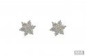 Diamond Floral Earrings 18K - Click here to buy online - 2,186 only..