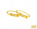 Click here to View - 22Kt Gold Kids Kada (2PC) 