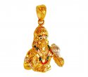 Click here to View - 22Kt Gold Hanuman Pendant 