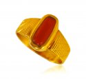 Click here to View - 22 kt Gold Ring with Coral 