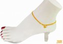Click here to View - 22Kt Gold Chain Anklet (1 pc) 
