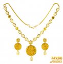 22Kt Gold  Necklace Set - Click here to buy online - 1,991 only..