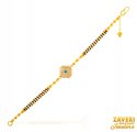 22Kt Gold Black Beads Bracelet - Click here to buy online - 813 only..