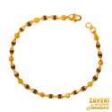 Click here to View - 22 Karat Gold Tulsi Beads Bracelet 