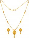 Click here to View - 22 Kt Gold Two Tone Necklace Set 