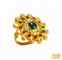 22Kt Gold Kundan Ring - Click here to buy online - 1,330 only..