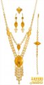 21 Karat Gold Long Necklace Set - Click here to buy online - 6,197 only..