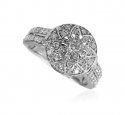 18Kt White Gold Diamond Ring - Click here to buy online - 2,129 only..