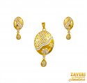 Click here to View - 22K Gold  Long Pendant Set 