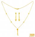 Click here to View - 22KT Gold balls necklace and earring set  
