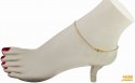 Click here to View - 22Kt Gold Two Tone Anklet (1pc) 