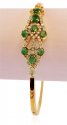 18K Diamond and Emerald Kada - Click here to buy online - 3,621 only..