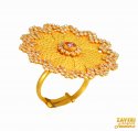 Click here to View - 22Kt Rose Gold Stones Ring 