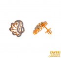 18Kt Rose Gold Diamond Earrings - Click here to buy online - 2,275 only..