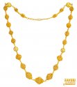 22Kt Gold Balls Necklace with Pearl - Click here to buy online - 5,359 only..