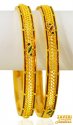 22K Gold Enamel Bangles (2 Pcs) - Click here to buy online - 3,491 only..