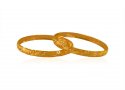 Click here to View - 22K Gold Fancy Baby Kada (2 pc) 