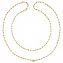 Click here to View - 22KT Gold Two Tone Long Fancy Chain 