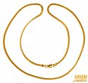 Click here to View - 22kt Gold Fox Tail Chain (21 inch) 