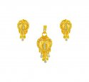 22kGold Fancy Pendant Set - Click here to buy online - 642 only..