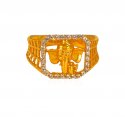 Click here to View - 22Kt Gold Ganesha Ring 