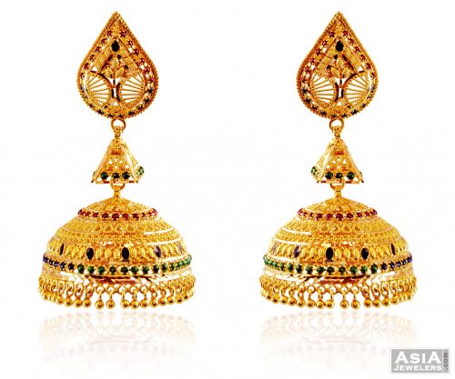Gold Fancy Chandelier Earrings Gold Fancy Chandelier Earrings
