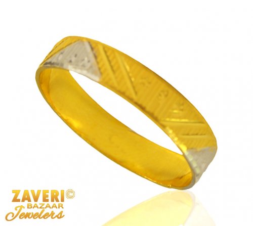 22 Kt Two Tone Ring (Band) 