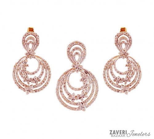 18k Exclusive Diamond Pendant Set Ajdi59768 Yellow Gold 18k Exclusive Diamond Pendant Set
