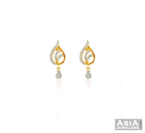 Beautiful 22k Gold Earrings Ajer59076 Beautiful 22k Gold Earrings