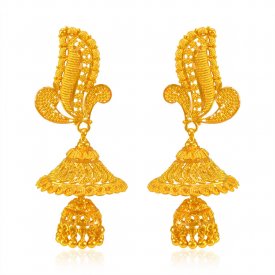 22kt Gold Fancy Chandelier Earrings