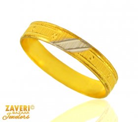 22 Kt Gold Two Tone Ring (Band)