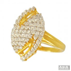 Ladies Fancy Signity Gold Ring(22k)