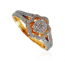 18K Gold Diamond Ring ( Diamond Rings (Ladies) )
