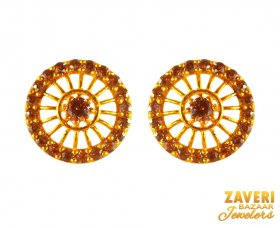 22 Kt Cubic Zircon stones Earrings 