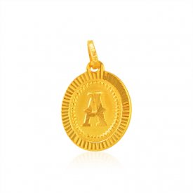 Initial A (Gold Pendant)