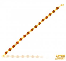 22 Karat Gold Rudraksh Bracelet