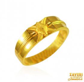 22K Gold Mens Ring