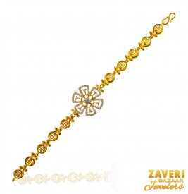 22k Fancy Gold Watch Style Bracelet